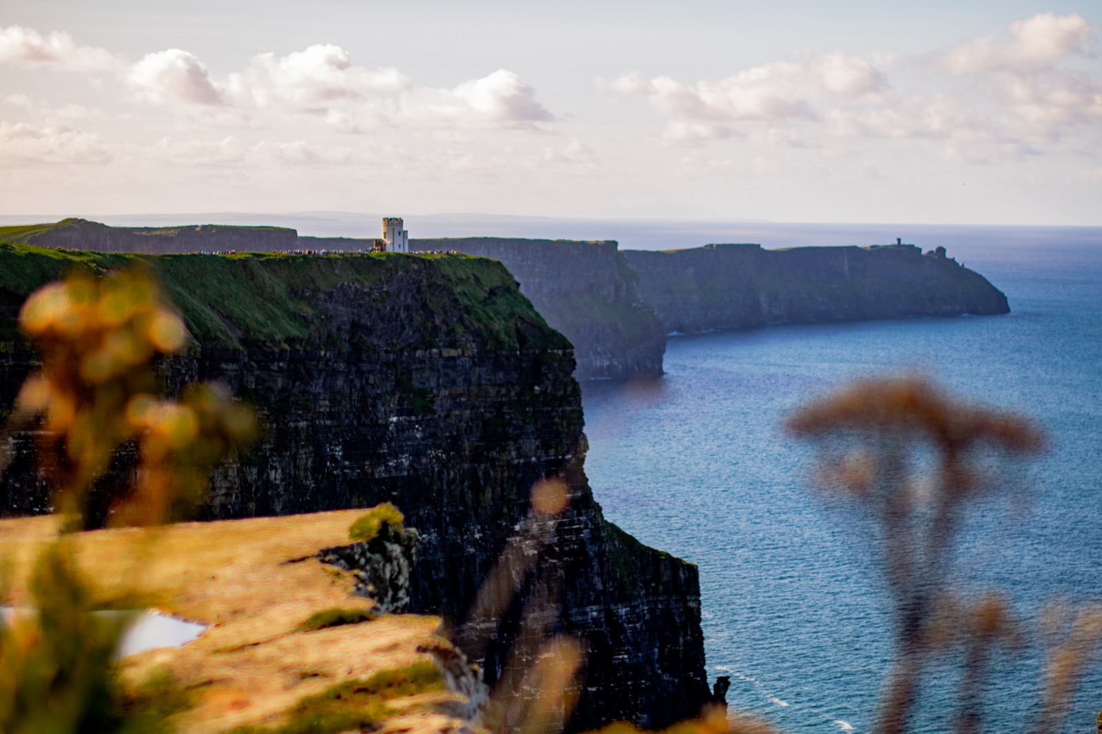 Sea cliffs stretching into the Atlantic